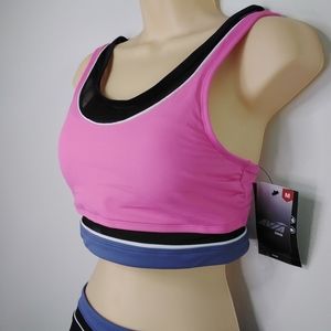 AVIA Women's Scoop Neck Bikini Top Swimwear Size Medium  Multi